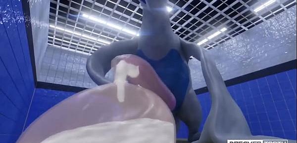  GIANT LEGENDARY LUGIA FILLS MASSIVE CONDOM [EXCESSIVE CUM] [POKEMON]